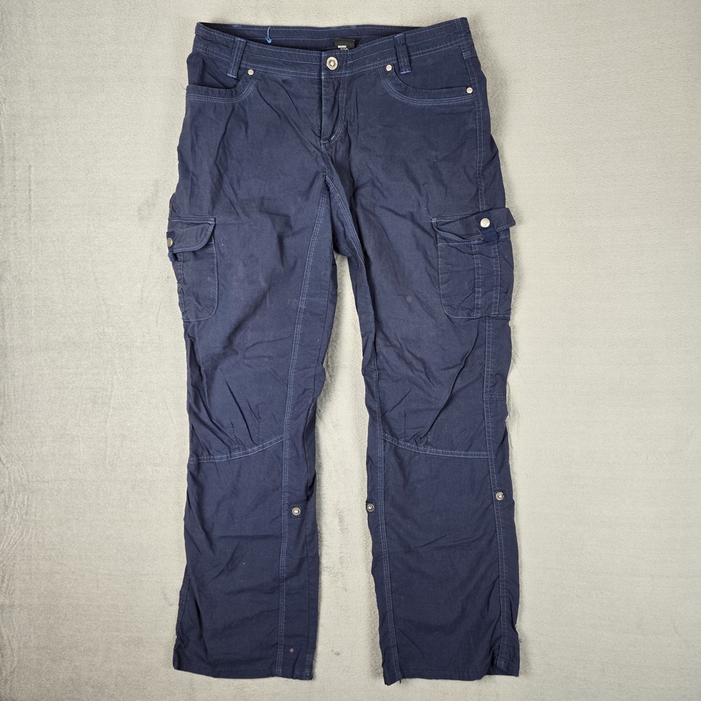 Kuhl Pants Womens 12 Cargo Legendary Nylon Blue‎ Hiking Outdoors *READ